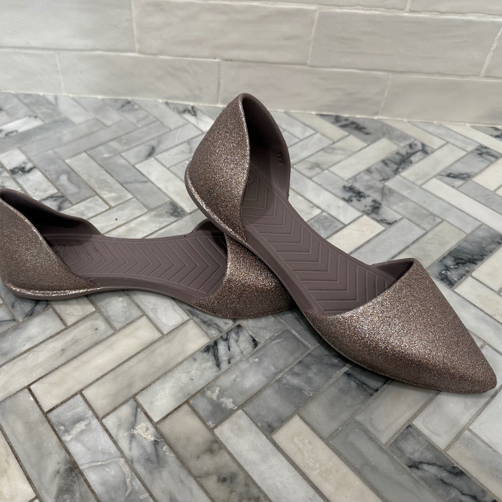 Native Women's Bronze Audrey flats size 9